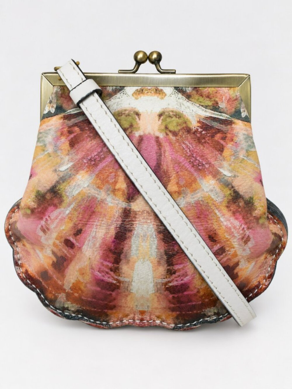 Patricia Nash Leather Marasusa Kisslock Frame Crossbody NWT + Dustbag - Picture 10 of 10